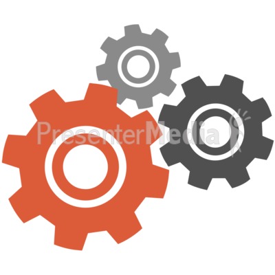 Gear Three Stage Presentation clipart