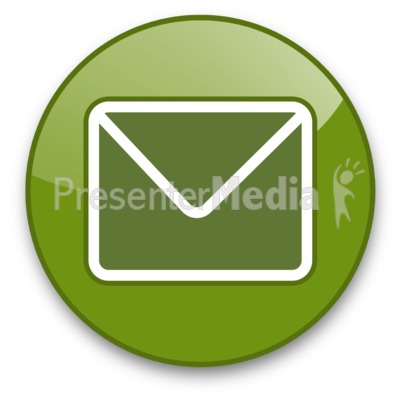 Envelope Button Presentation clipart