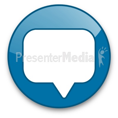 Speech Bubble Presentation clipart