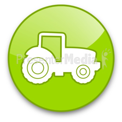 Tractor Button Presentation clipart
