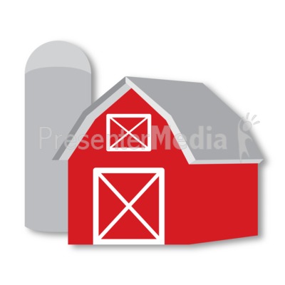 Barn and Silo Presentation clipart