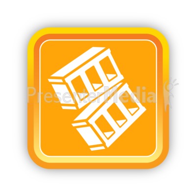 Construction Bricks One Presentation clipart