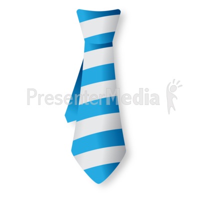 Striped Tie Presentation clipart