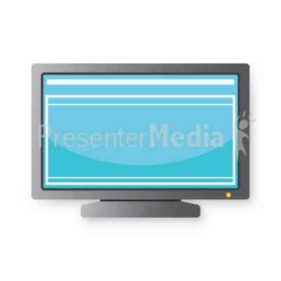 Computer Monitor Presentation clipart