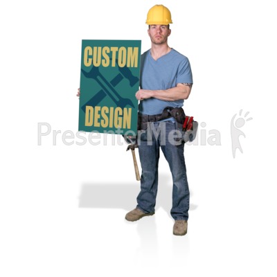 Construction Hold Sign Presentation clipart