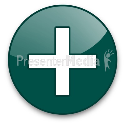 Plus Sign Button Presentation clipart