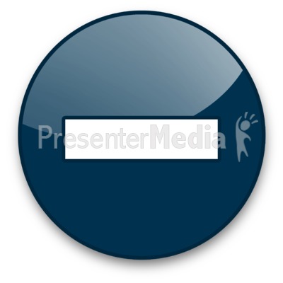 Minus Sign Button Presentation clipart