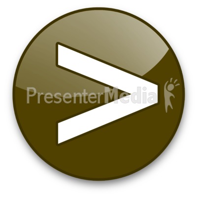 Greater Than Sign Button Presentation clipart