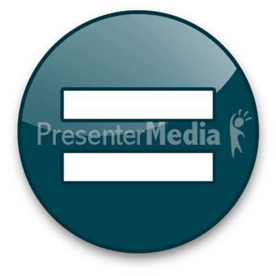 Equals Sign Button Presentation clipart