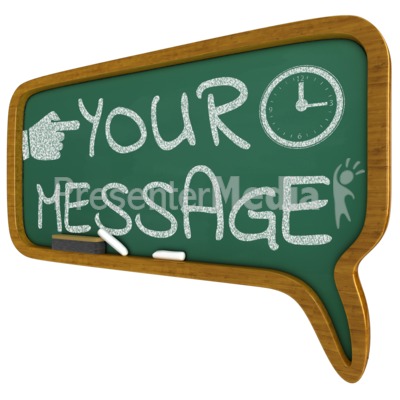 Chalkboard Callout Custom Bubble Presentation clipart