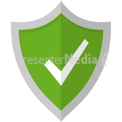 Check Mark Shield Presentation clipart