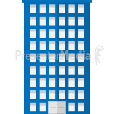 City Apartment Building Presentation clipart