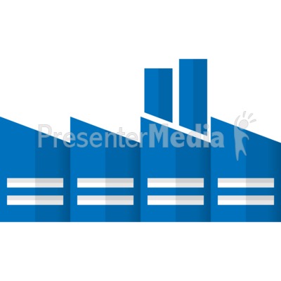 City Factory Building Presentation clipart