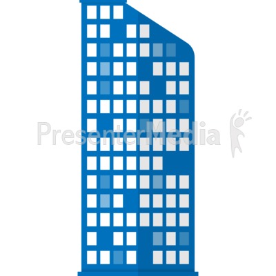 City Apartment Building Presentation clipart