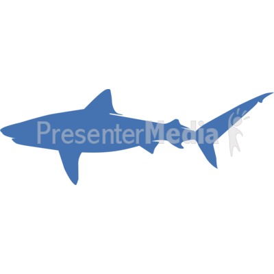 Tiger Shark Silhouette Presentation clipart