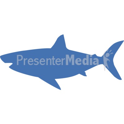 Megalodon Silhouette Presentation clipart