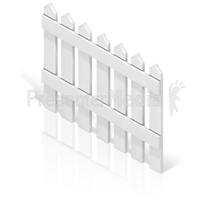 Picket Fence Back Presentation clipart