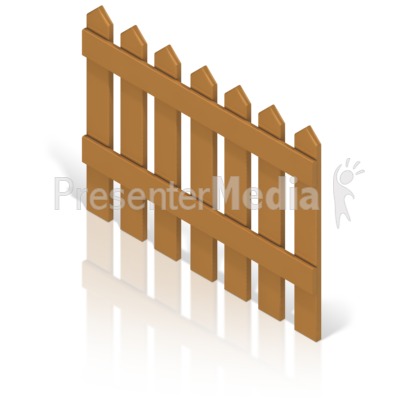 Picket Fence Color Back Presentation clipart