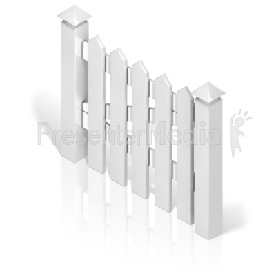 Picket Fence Gate Presentation clipart
