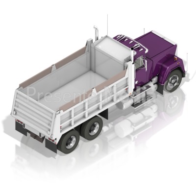 Dump Truck Back Presentation clipart