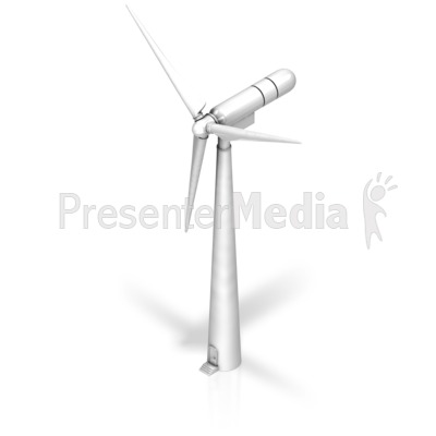 Wind Turbine Iso Presentation clipart