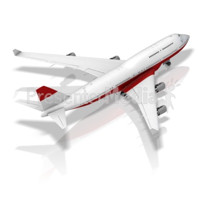 Grounded Plane Back Isometric Presentation clipart