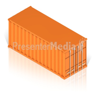 Cargo Container Presentation clipart