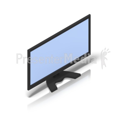 Monitor Isometric Presentation clipart