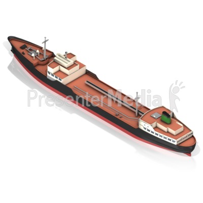 Tanker Ship Iso Alt Presentation clipart