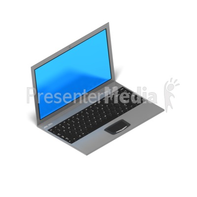 Laptop Isometric Presentation clipart