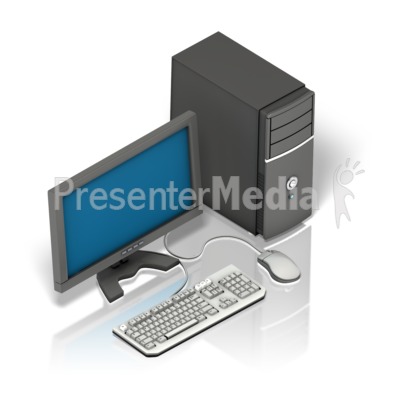 Workstation Isometric Presentation clipart