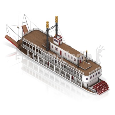 Paddle Steamer Presentation clipart