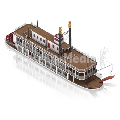 Paddle Steamer Presentation clipart