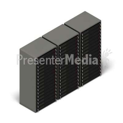 Server Farm Isometric Presentation clipart