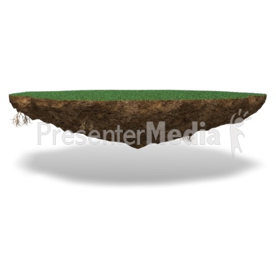Grass Chunk Of Land Presentation clipart