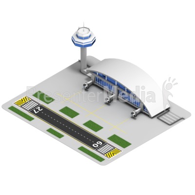Airport Isometric Presentation clipart