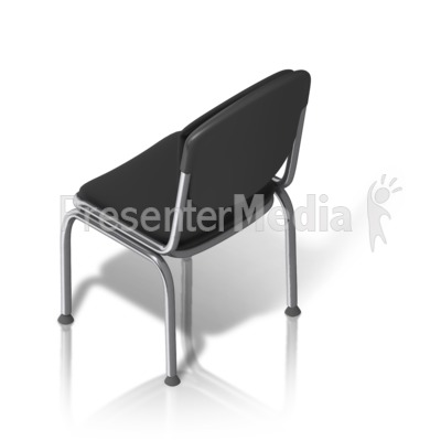 Metal Chair Back Isometric Presentation clipart