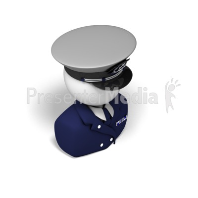 Captain Isometric Presentation clipart