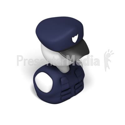 Police Isometric Presentation clipart
