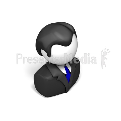 Businessman Isometric Presentation clipart
