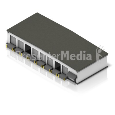 Large Shipping Warehouse Presentation clipart