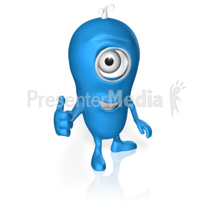 Character Thumbs Up Presentation clipart