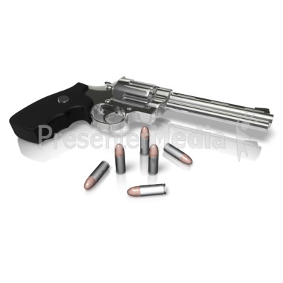 Gun Bullets Angle Presentation clipart