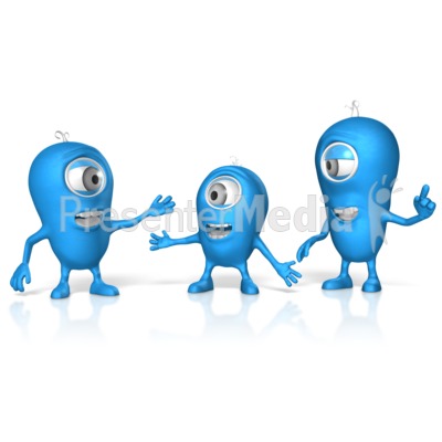 Characters In Conversation Presentation clipart