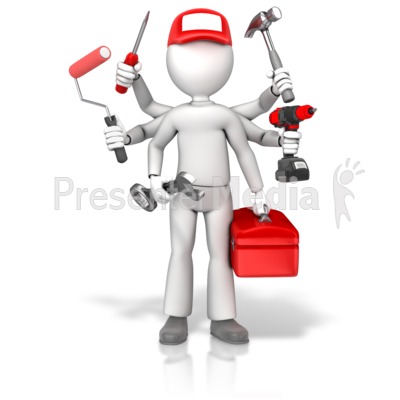 Handyman Jack Of All Trades Presentation clipart