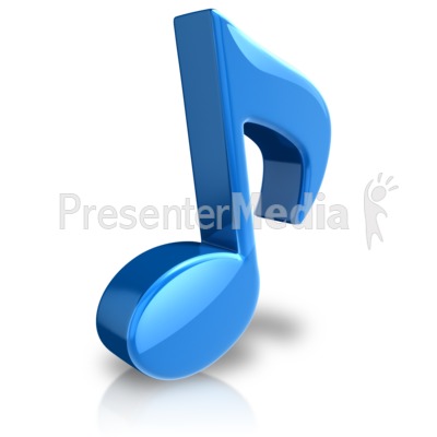 Musical Note Large Color Presentation clipart