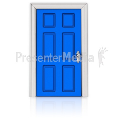 A Door that is Closed Presentation clipart