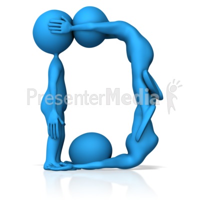 D Figures Alphabet Letter Presentation clipart