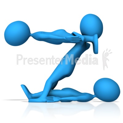 Z Figures Alphabet Letter Presentation clipart