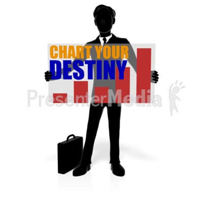 Business Man Silhouette Custom Presentation clipart